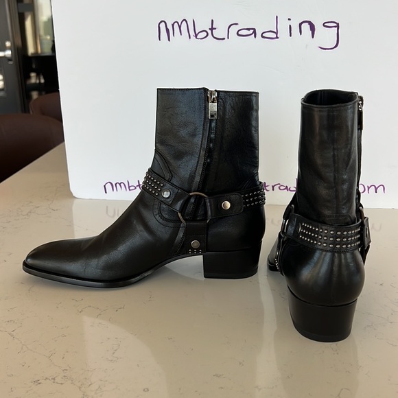 Saint Laurent Paris size 43(10B) genuine leather black boots - Picture 6 of 8